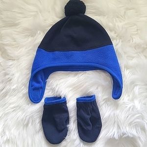 Old Navy fleece beanie and mittens